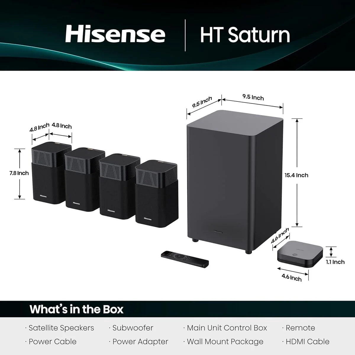 Barra de Sonido Hisense HT SATURN Negro - Image 6