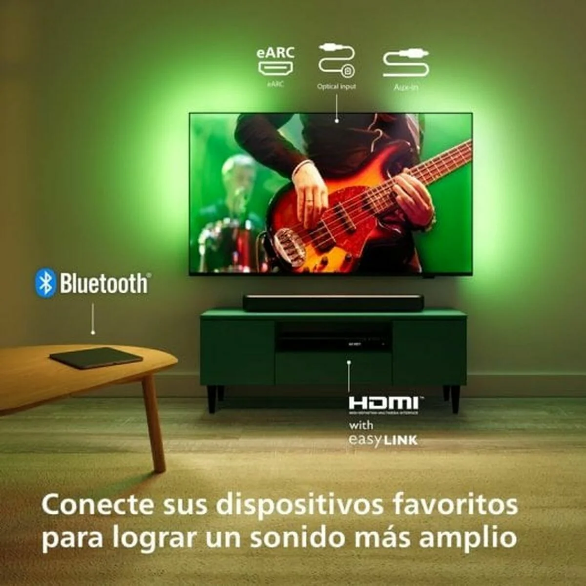 Barra de Sonido Philips TAB5109/10 Gris 60 W - Image 8
