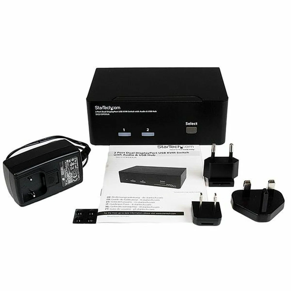 Conmutador KVM con 2 Puertos Startech SV231DPDDUA Negro - Image 4