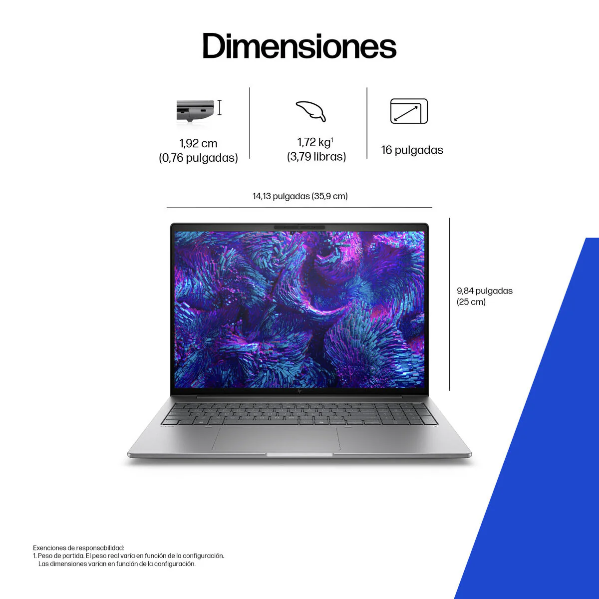 Laptop HP ZBOOK 8 G1I 16 U9-285H 16" 8 GB RAM 1 TB SSD - Image 5