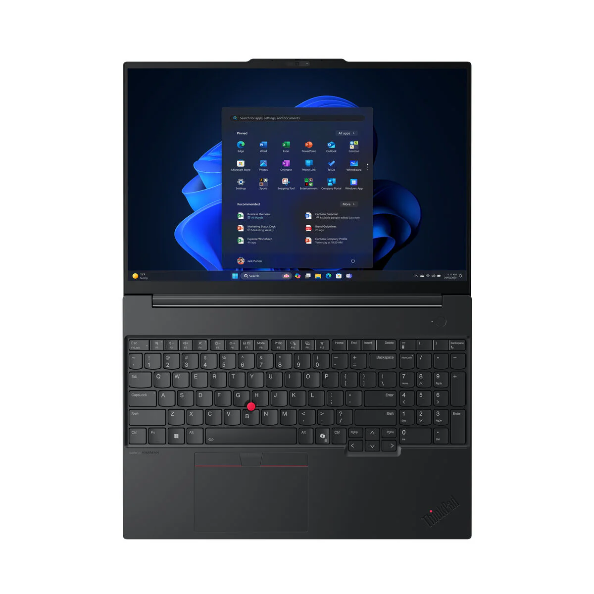 Laptop Lenovo 21SR000MSP 16" intel core ultra 7 16 GB RAM 512 GB SSD Qwerty Español - Image 6