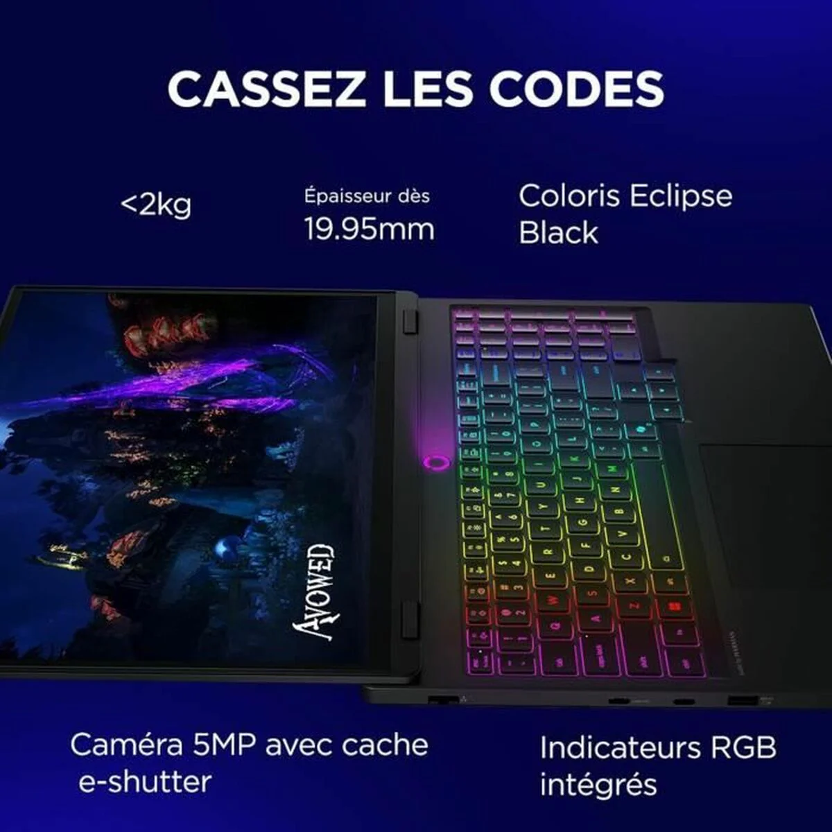 Laptop Lenovo Legion 5 15IRX10 AZERTY 15,6" Intel Core i7-1360P 32 GB RAM 512 GB geforce rtx 5060 - Image 4