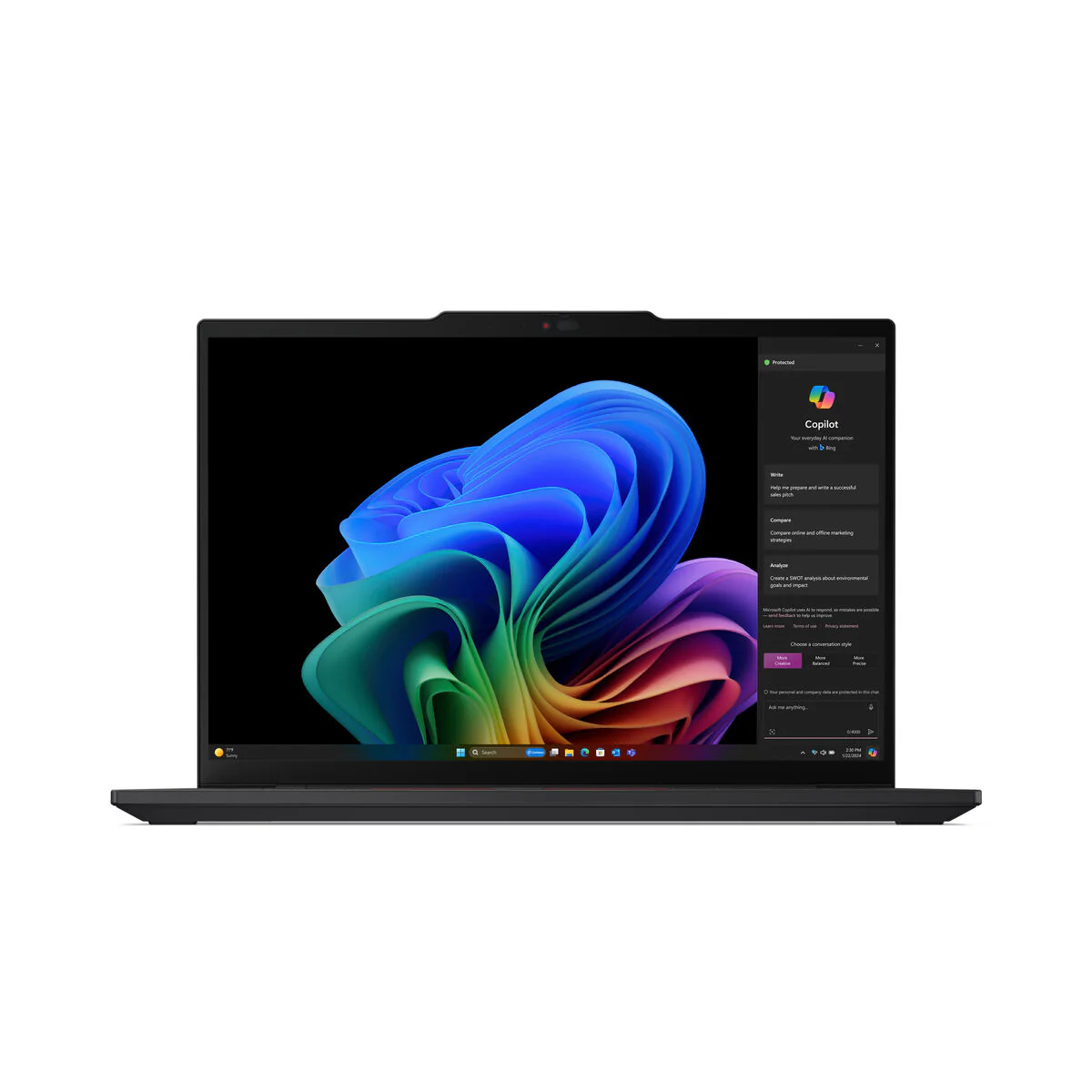 Laptop Lenovo T14S G6 X1P-42-100 14" Qualcomm 16 GB RAM 512 GB SSD Qwerty Español - Image 2