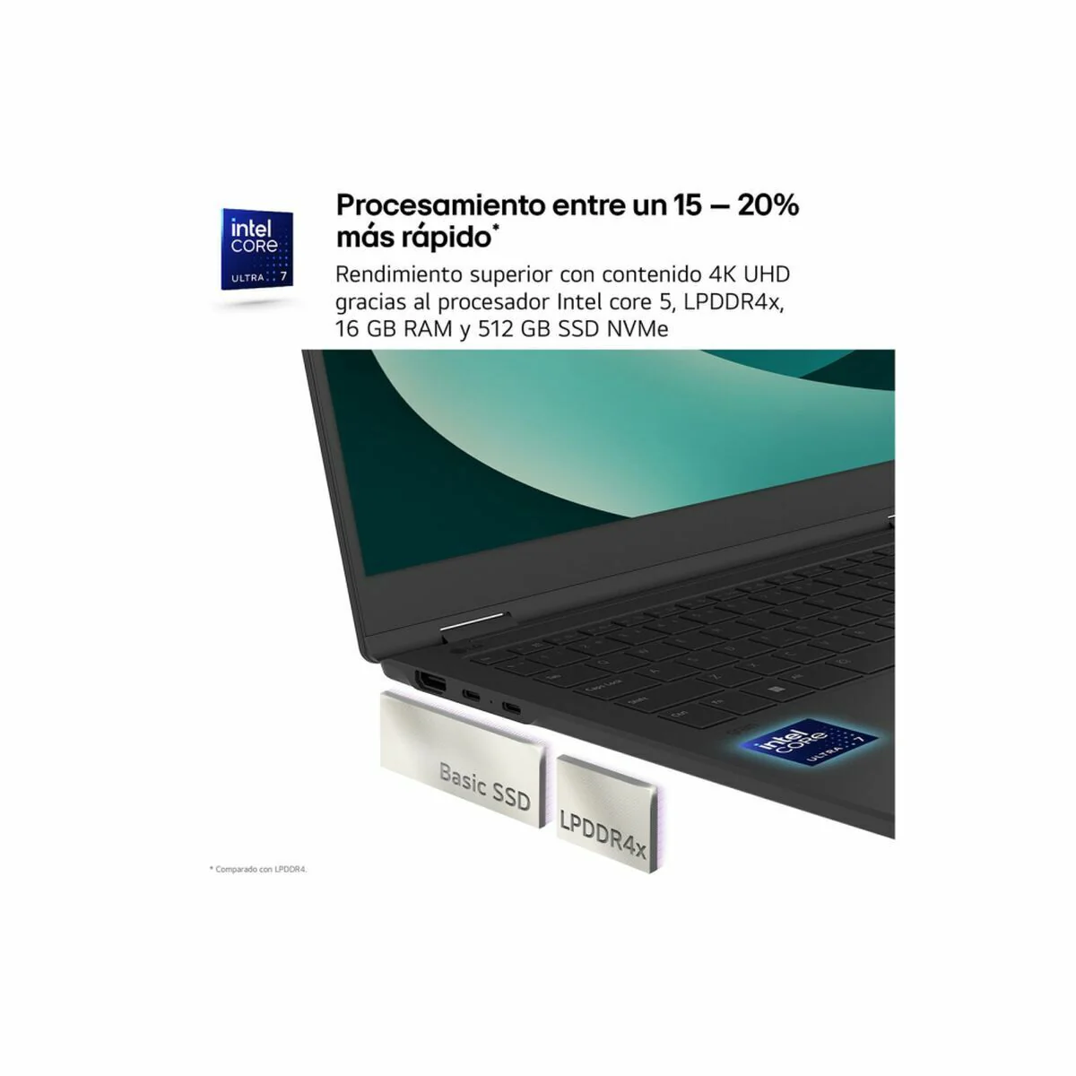 Laptop LG 14Z90RU-G.AA55B Qwerty Español 14" i5-1334U 16 GB RAM 512 GB SSD - Image 8