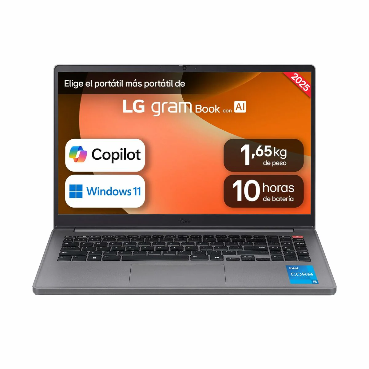Laptop LG 15U50T-G.AA56B Qwerty Español 15" 16 GB RAM 512 GB SSD - Image 2