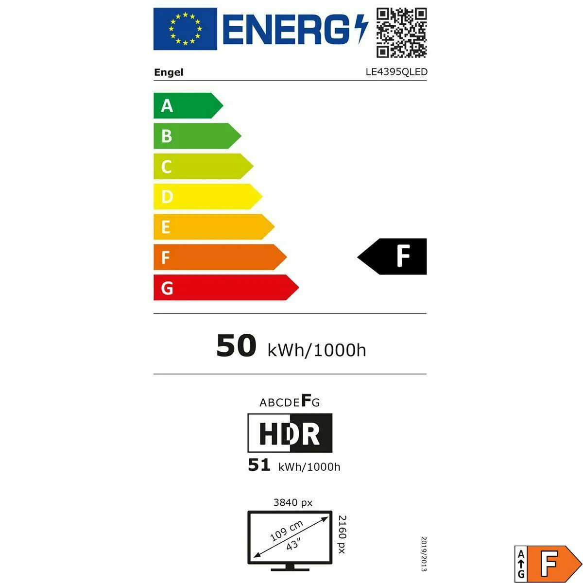 Smart TV Engel LE4395QLED 43 4K Ultra HD 43" QLED - Image 2