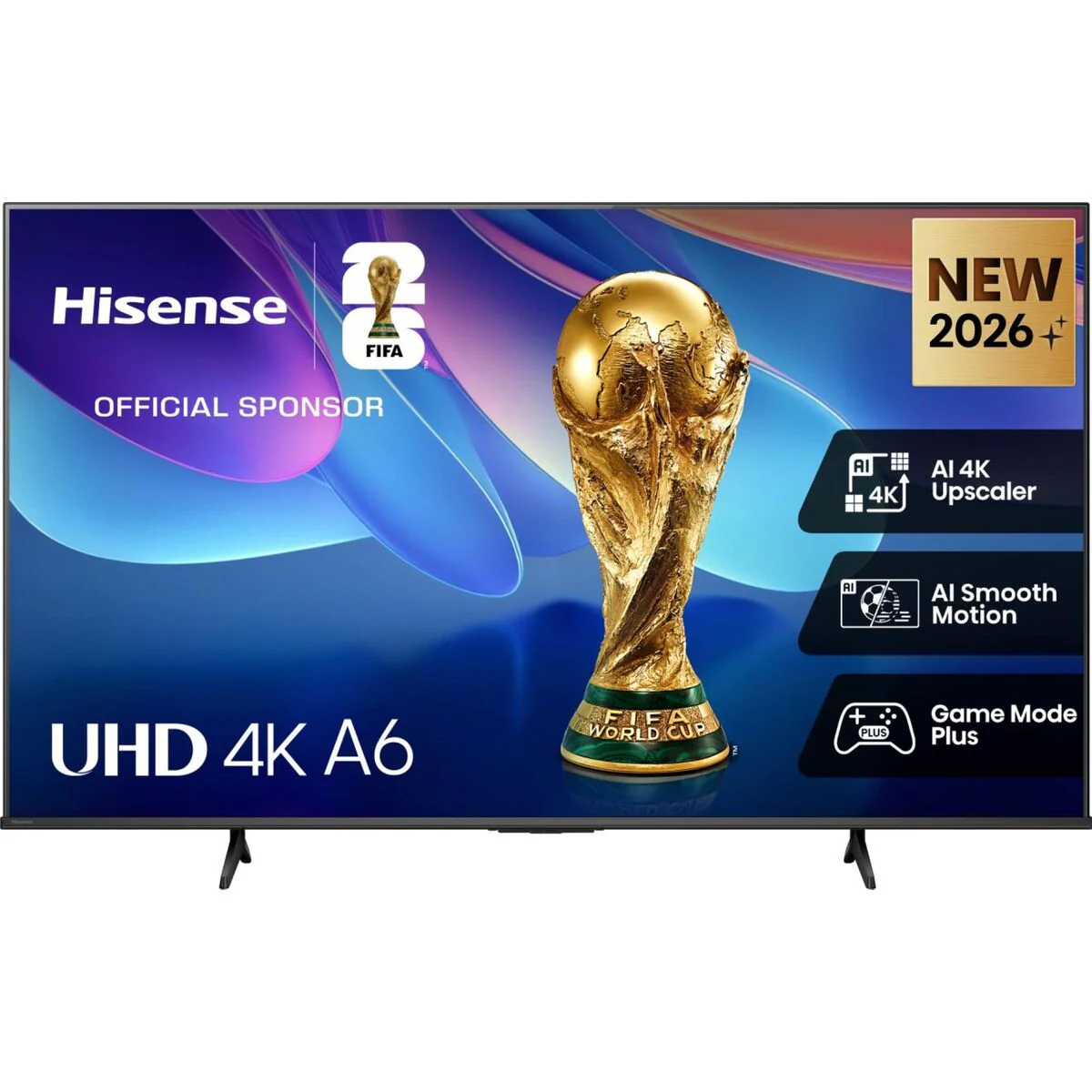 Hisense Smart TV 43 pulgadas 4K Ultra HD 43A6S HDMI negro