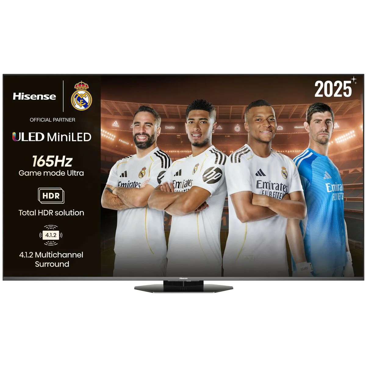 Hisense Smart TV 55U8Q 55 pulgadas 4K Ultra HD Mini LED negro Gaming Dolby Atmos