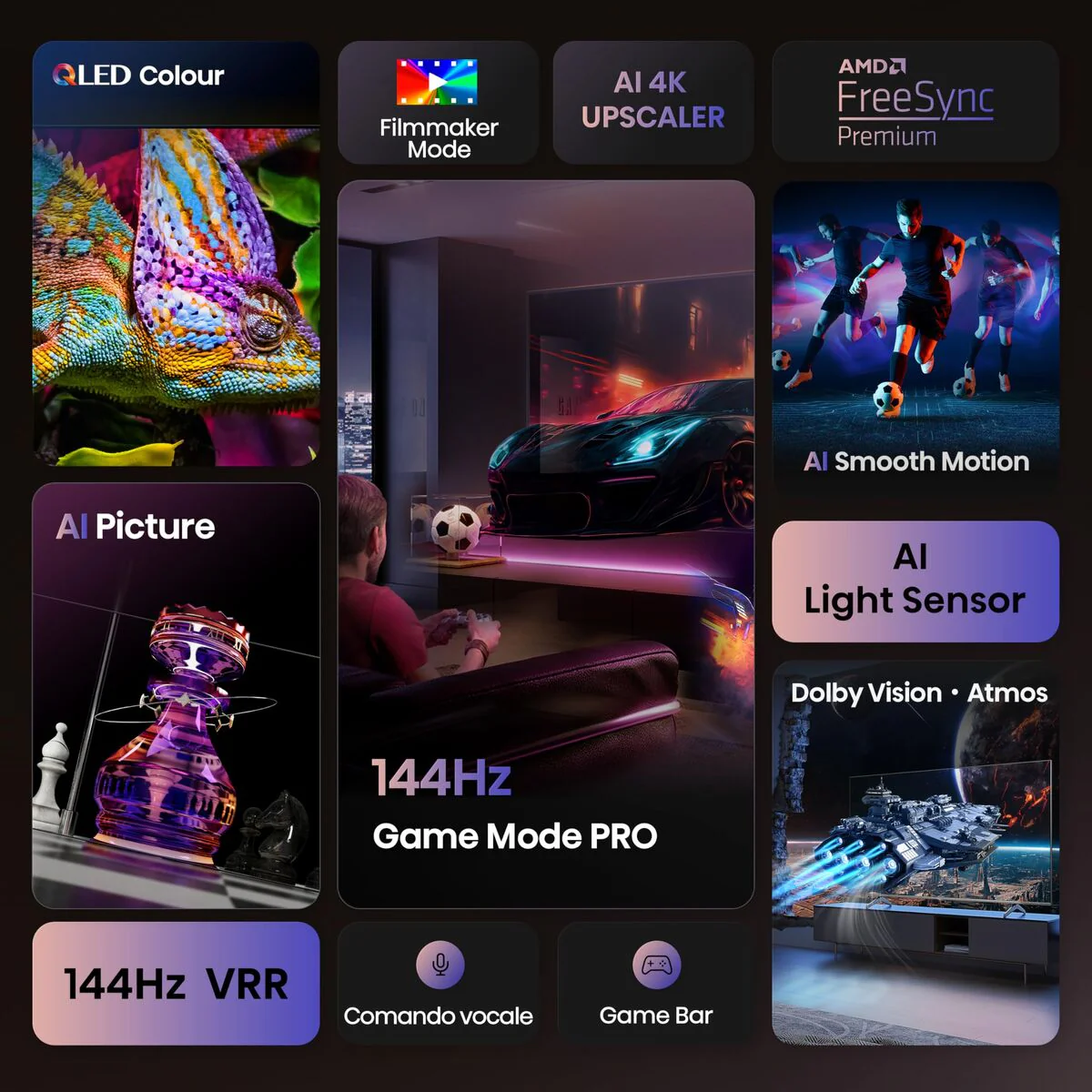 Smart TV Hisense 75E7Q PRO 75" 4K Ultra HD LED HDR D-LED QLED - Image 6