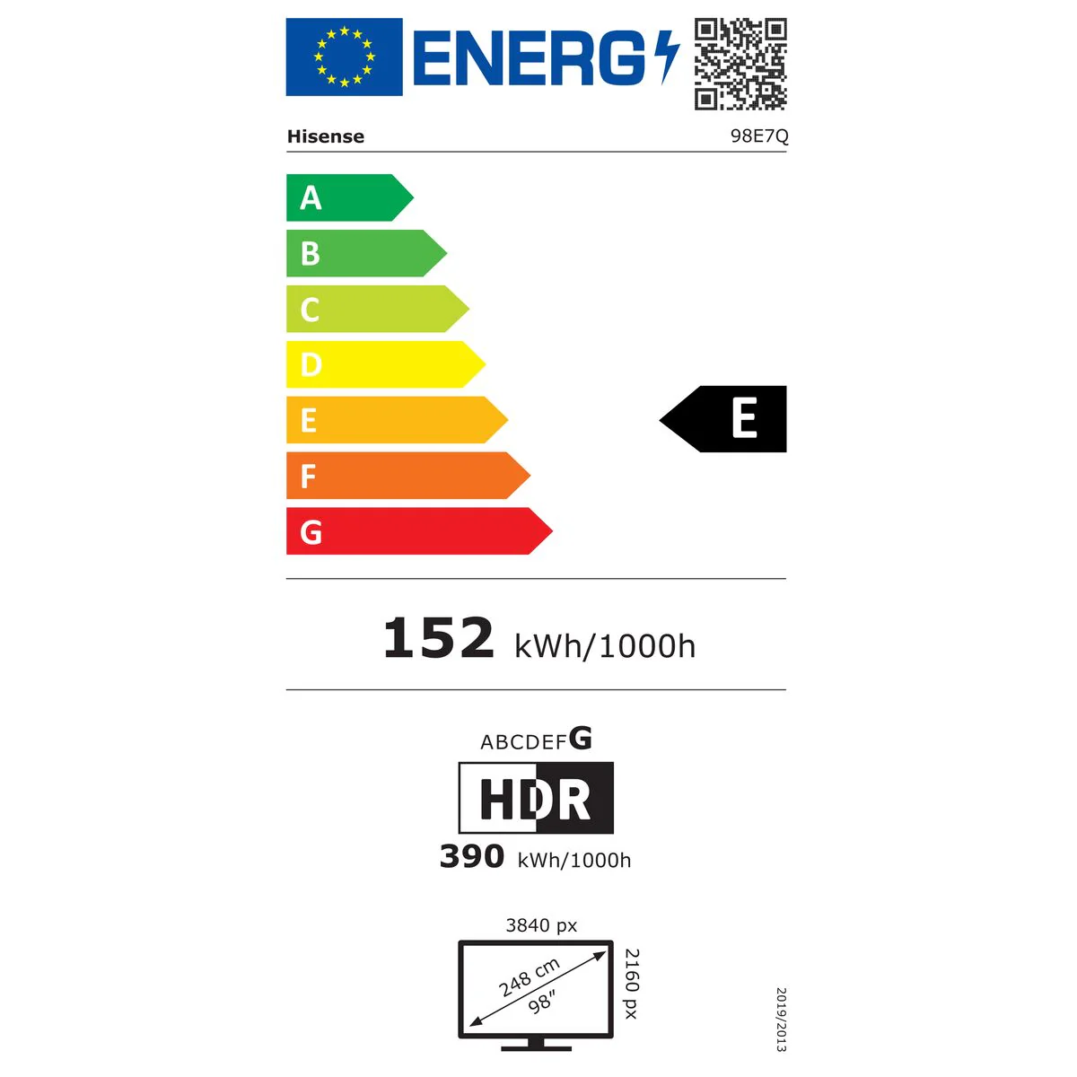 Smart TV Hisense 98E7Q 98" 4K Ultra HD LED HDR QLED - Image 2