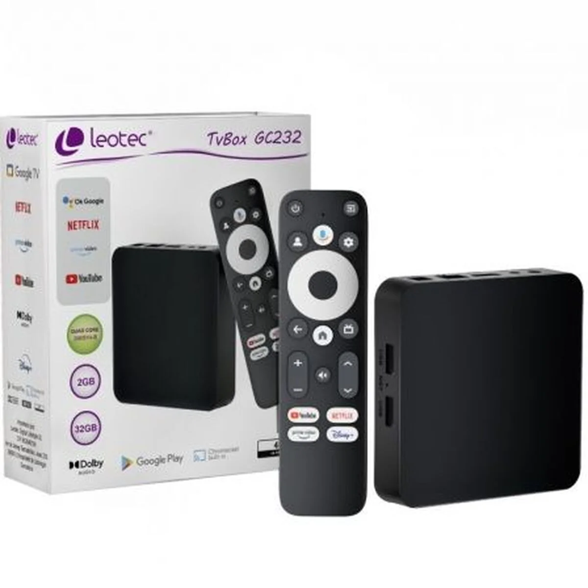 Conversor/Adaptador LEOTEC LETVBOXGC06 Negro