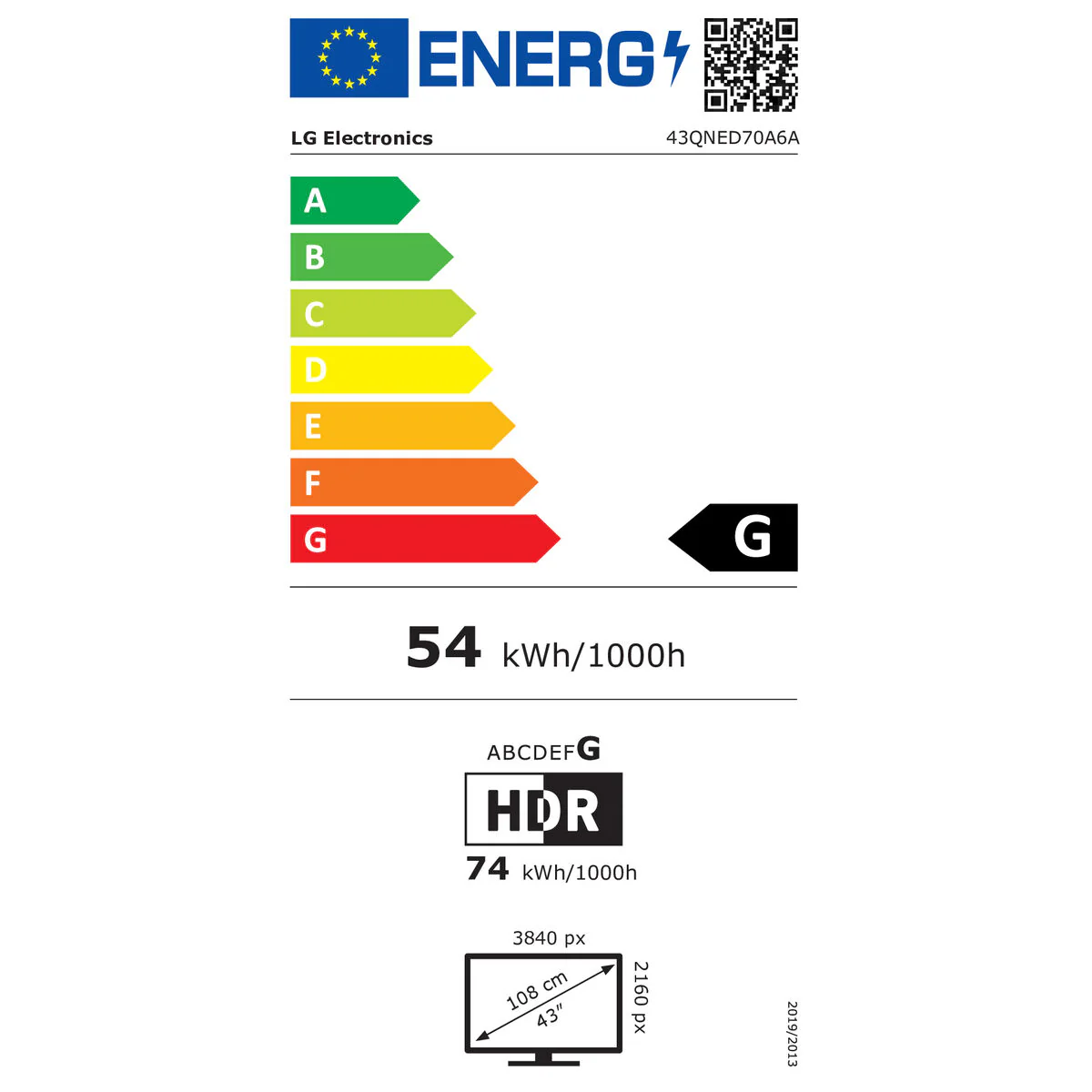 Smart TV LG 43QNED70A6A.AEU 4K Ultra HD 43" LED HDR QNED - Image 8