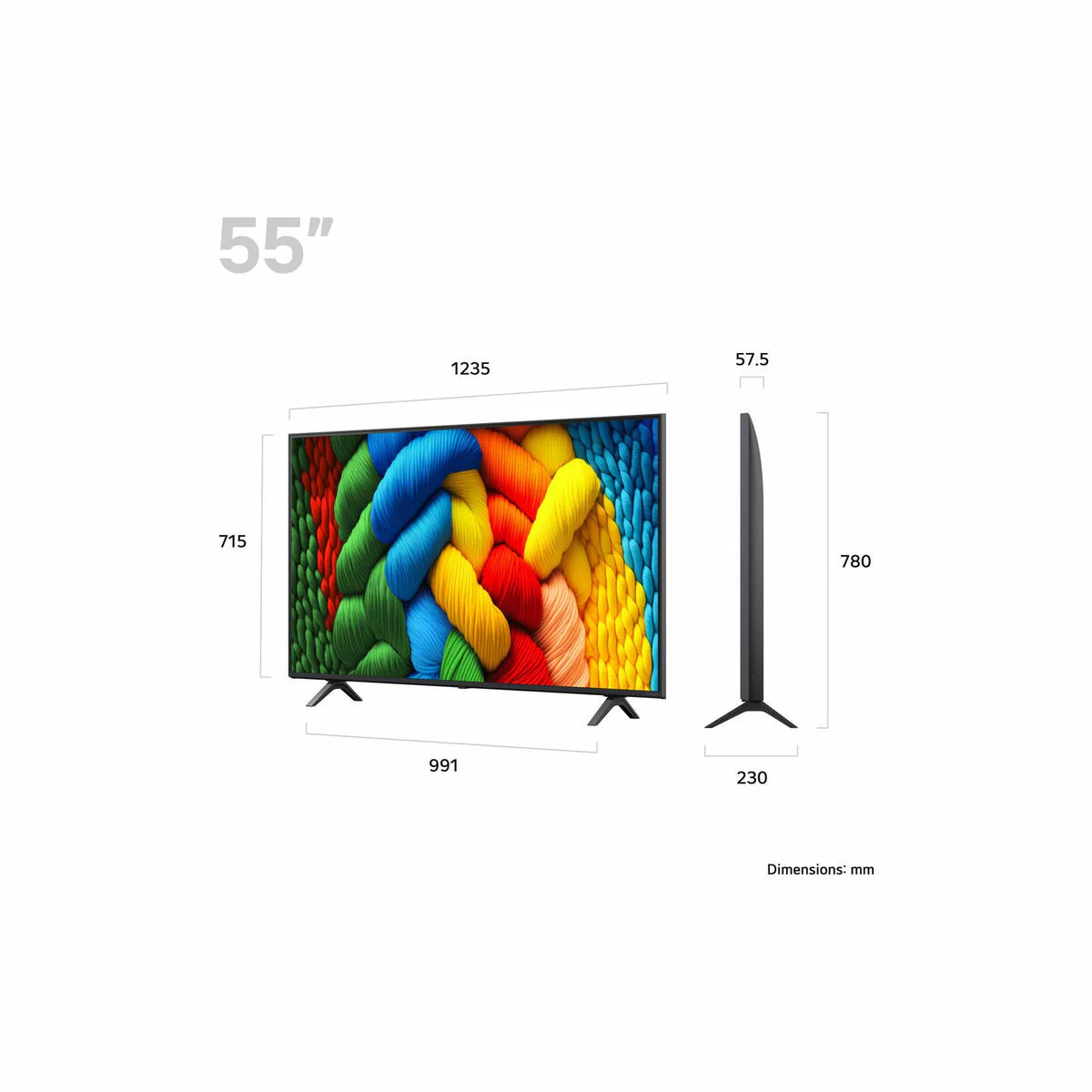Smart TV LG 55NANO80A6B.AEU 55" 4K Ultra HD LED HDR D-LED NanoCell - Image 3