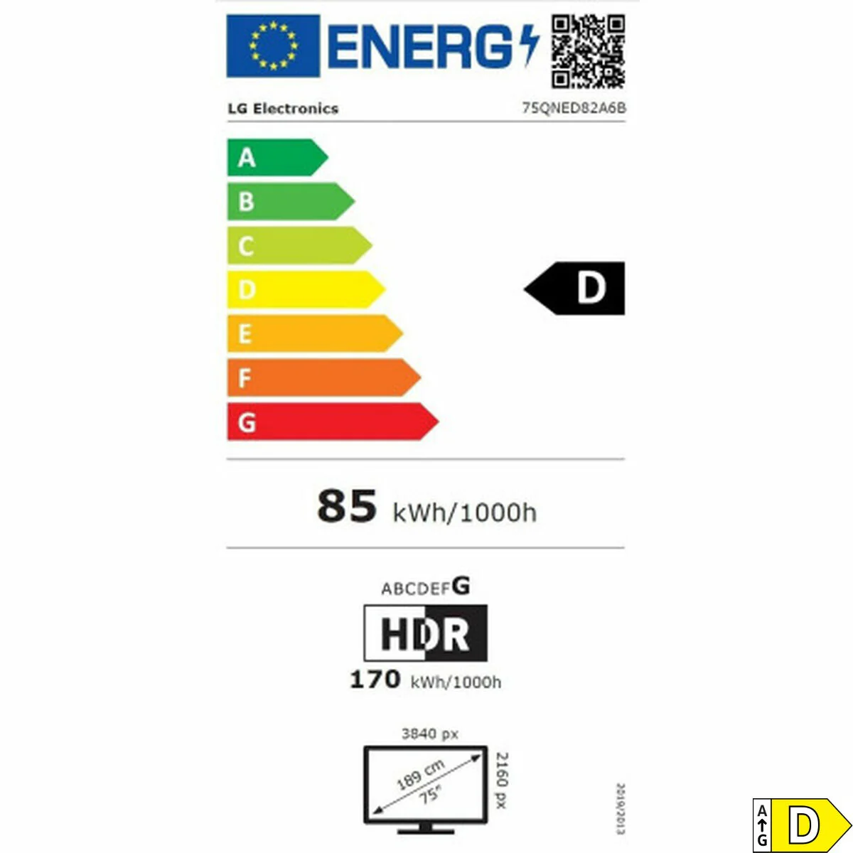 Smart TV LG 75QNED82A6B.AEU 4K Ultra HD 75" LED HDR Edge-LED QNED - Image 2