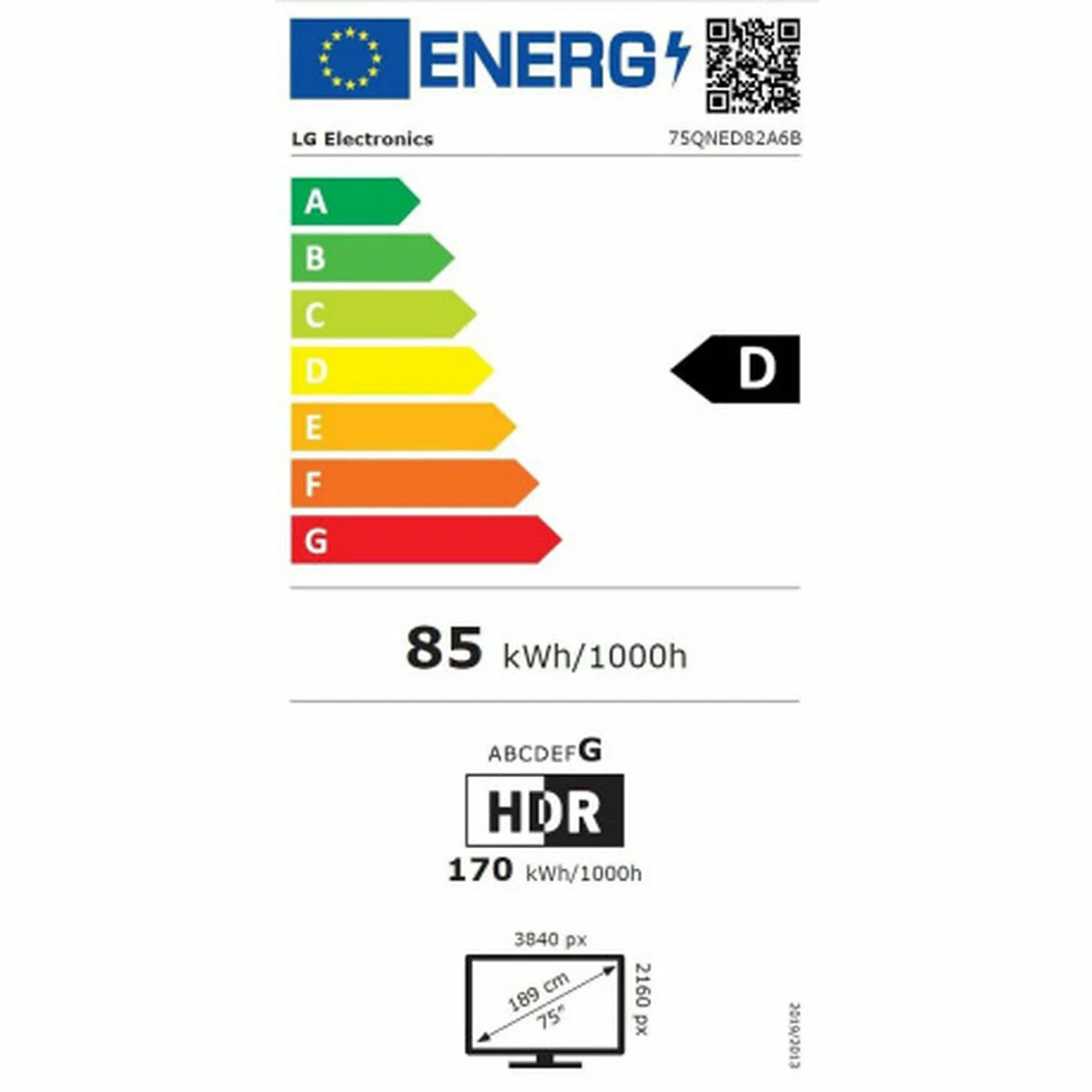 Smart TV LG 75QNED82A6B.AEU 4K Ultra HD 75" LED HDR Edge-LED QNED - Image 6