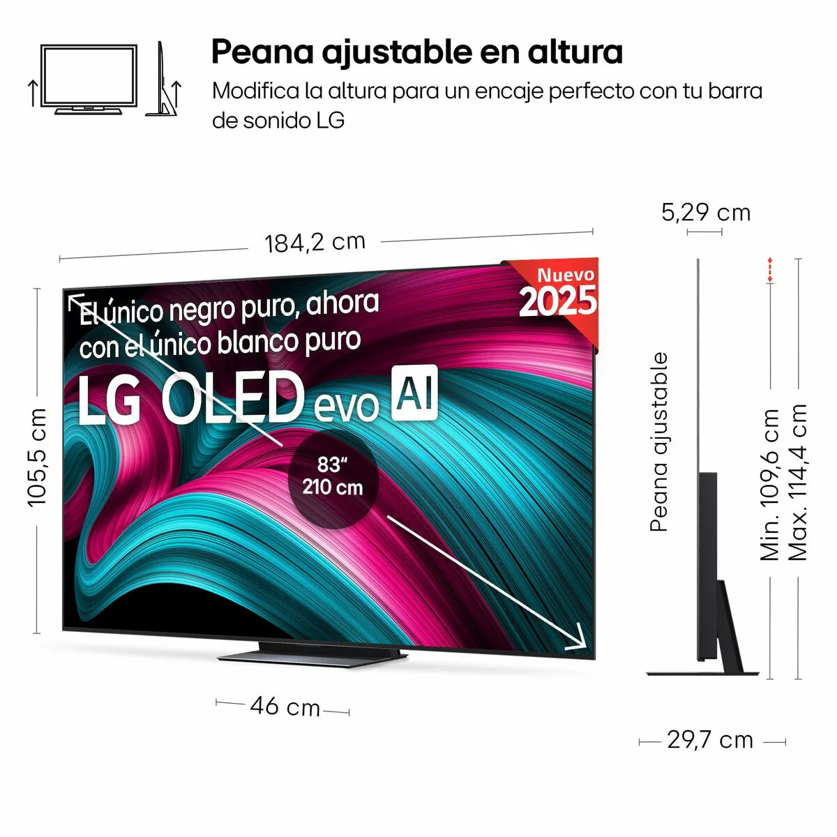 Smart TV LG OLED83C54LA 4K Ultra HD 83" HDR OLED - Image 6