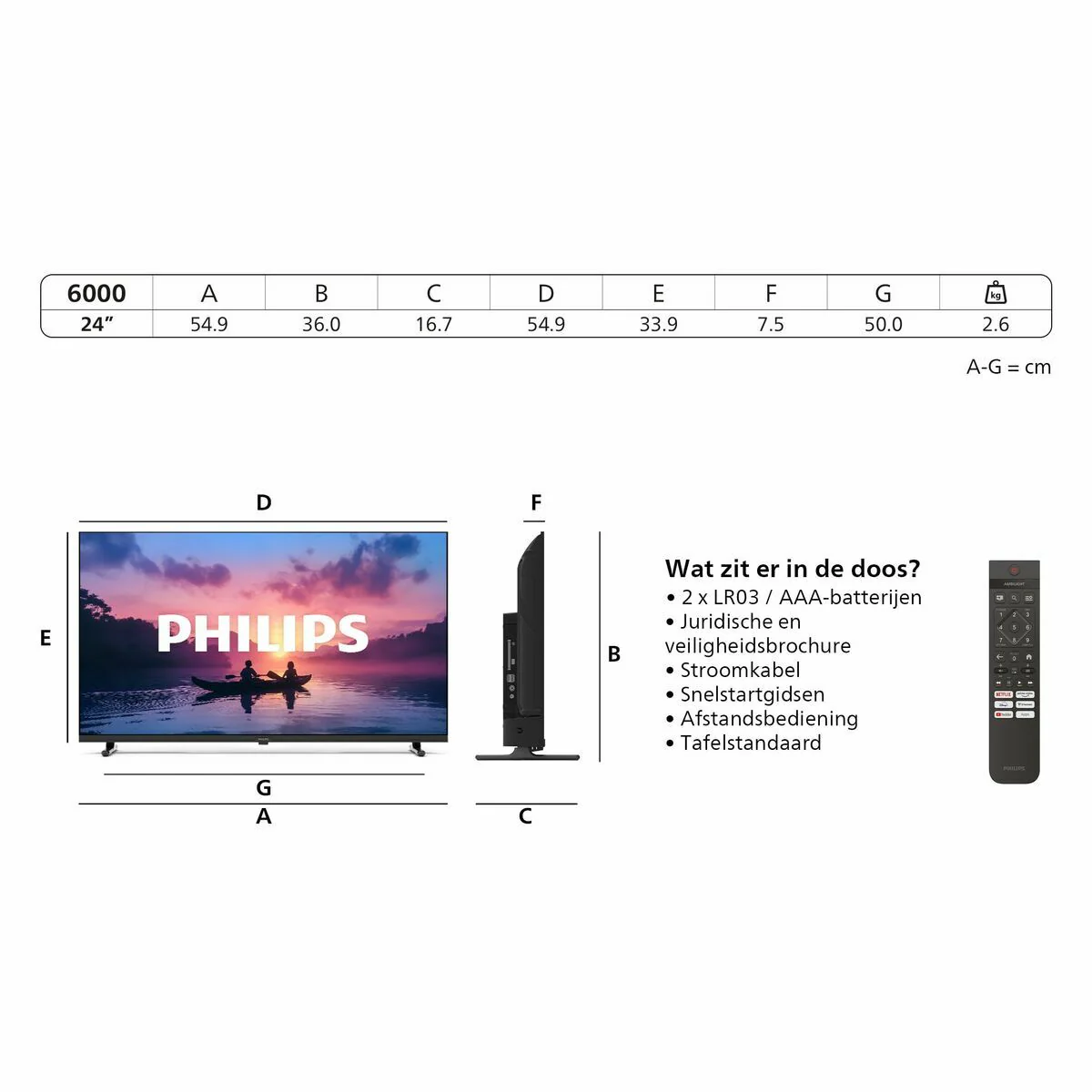 Smart TV Philips 24PHS6000 24" HD LED HDR - Image 8