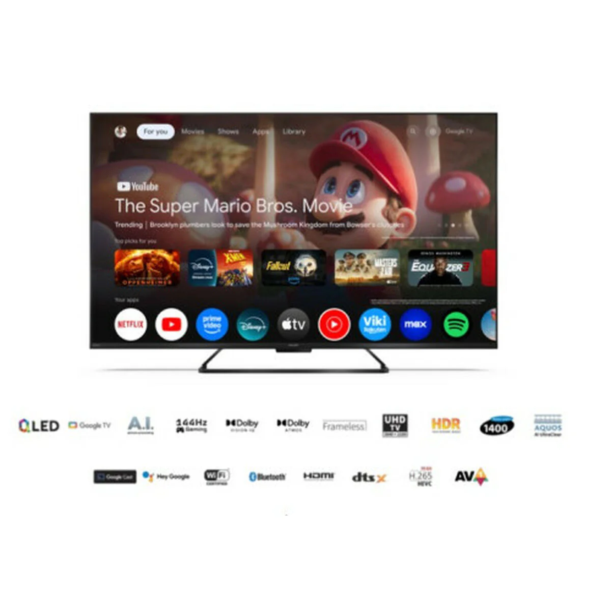 Smart TV Sharp 55HR7265E 55" QLED 4K Ultra HD - Image 2