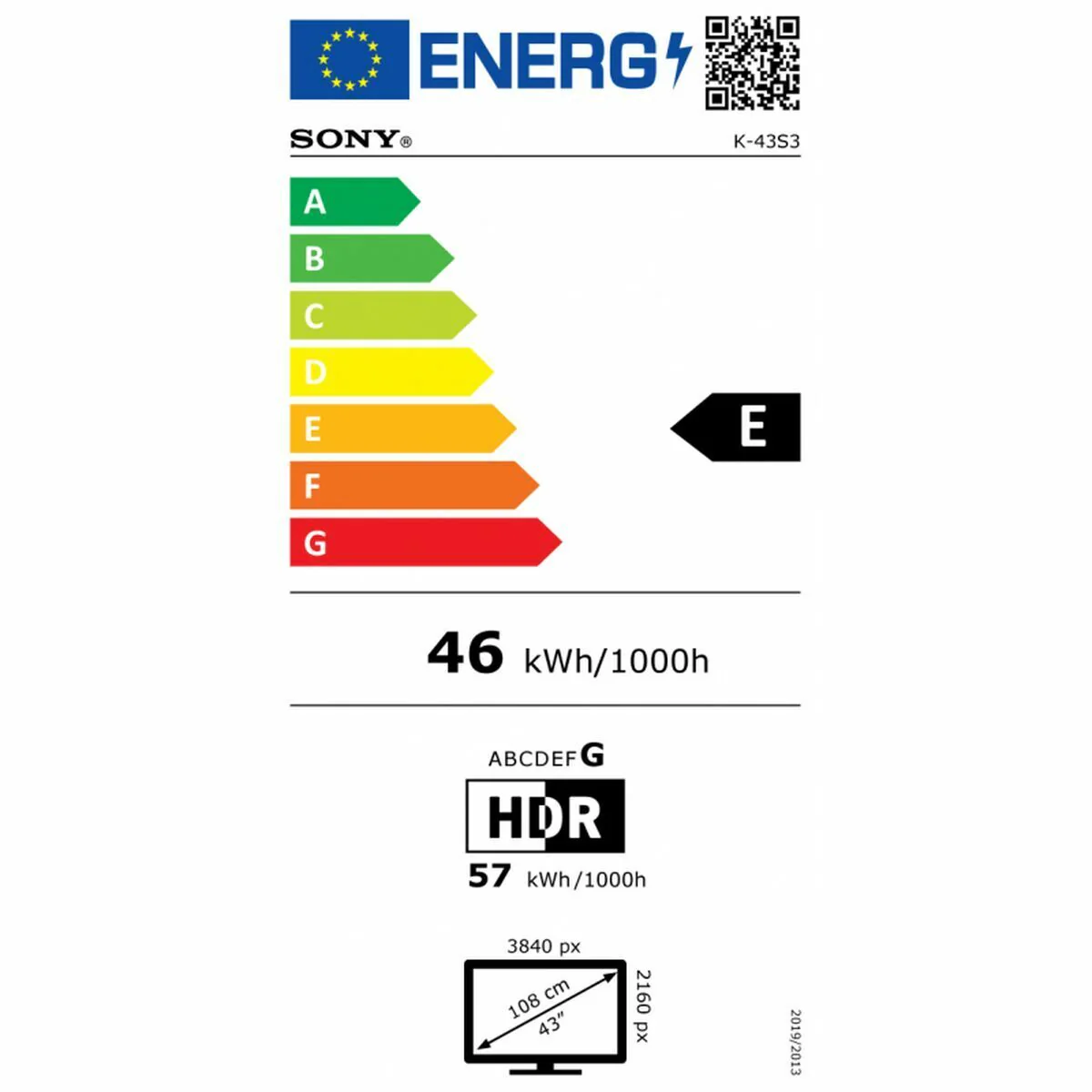 Smart TV Sony K43S35BP 43" 4K Ultra HD - Image 2