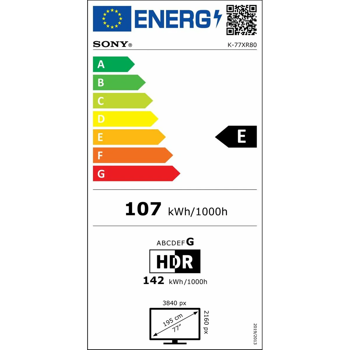 Smart TV Sony K77XR80 4K Ultra HD 77" OLED - Image 3