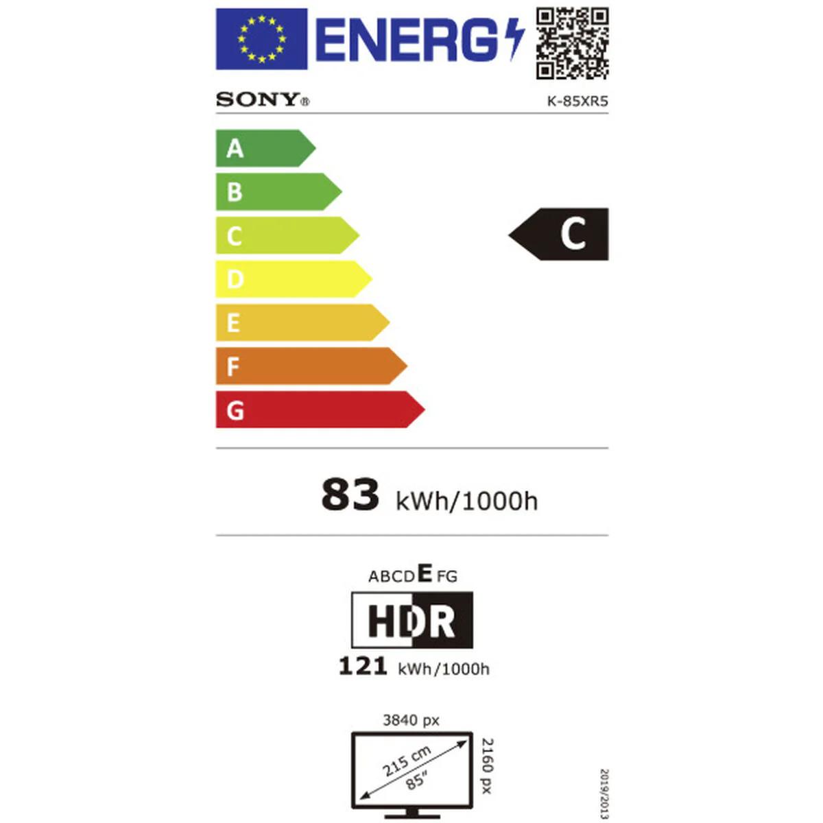 Smart TV Sony K85XR55BP 85" 4K Ultra HD LED HDR Miracast DVB-T2 Google Assistant DVB-S2 - Image 2