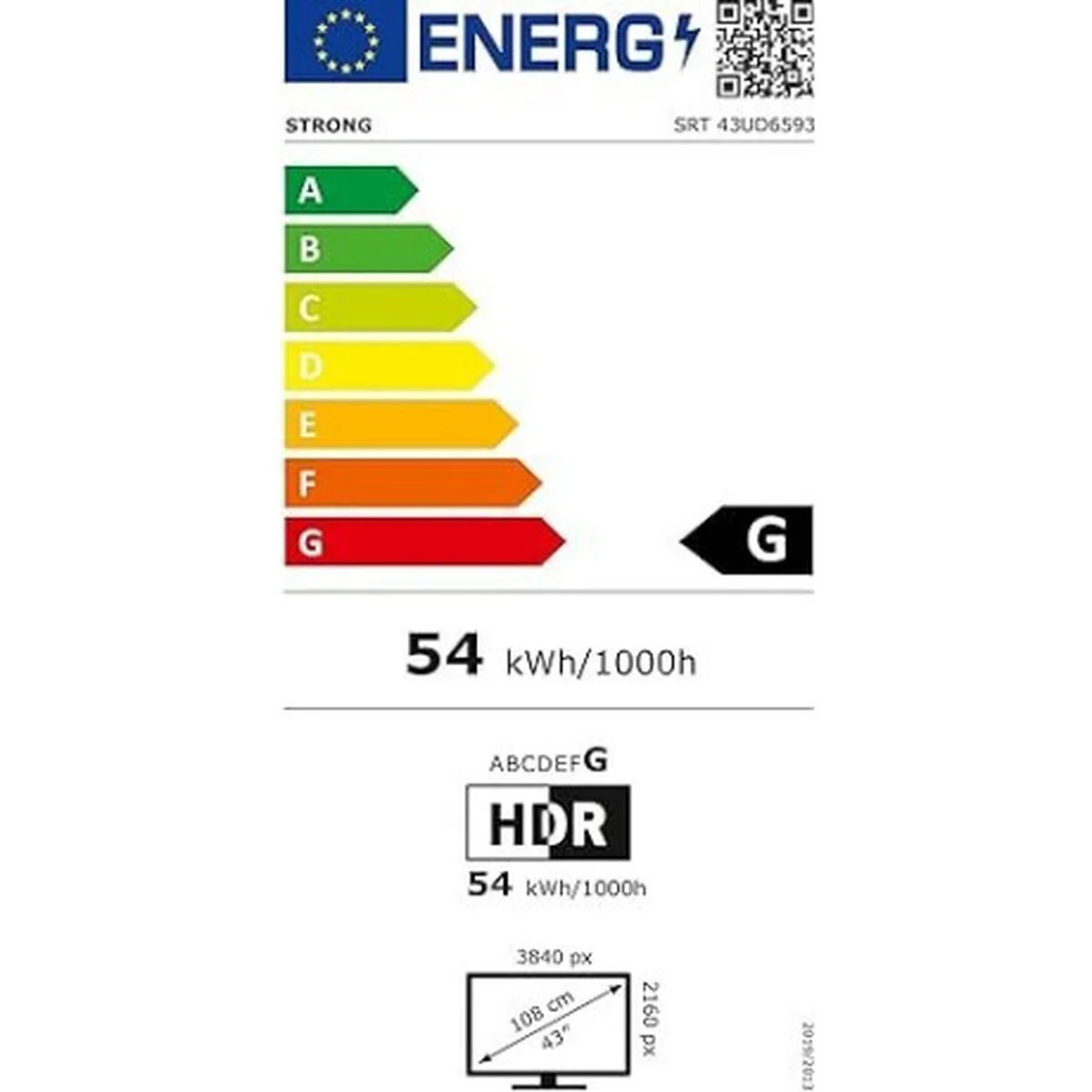 Smart TV STRONG 43UD6593 43" 4K Ultra HD LED HDR HDR10 - Image 5