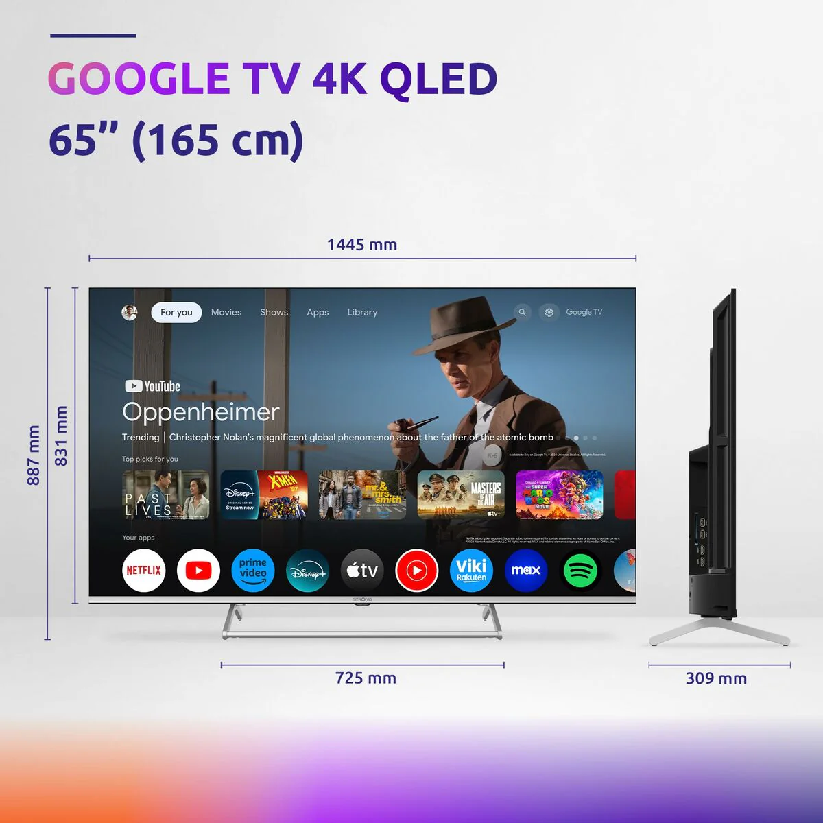 Smart TV STRONG SRT65UG8773C 65" 4K Ultra HD HDR QLED - Image 4