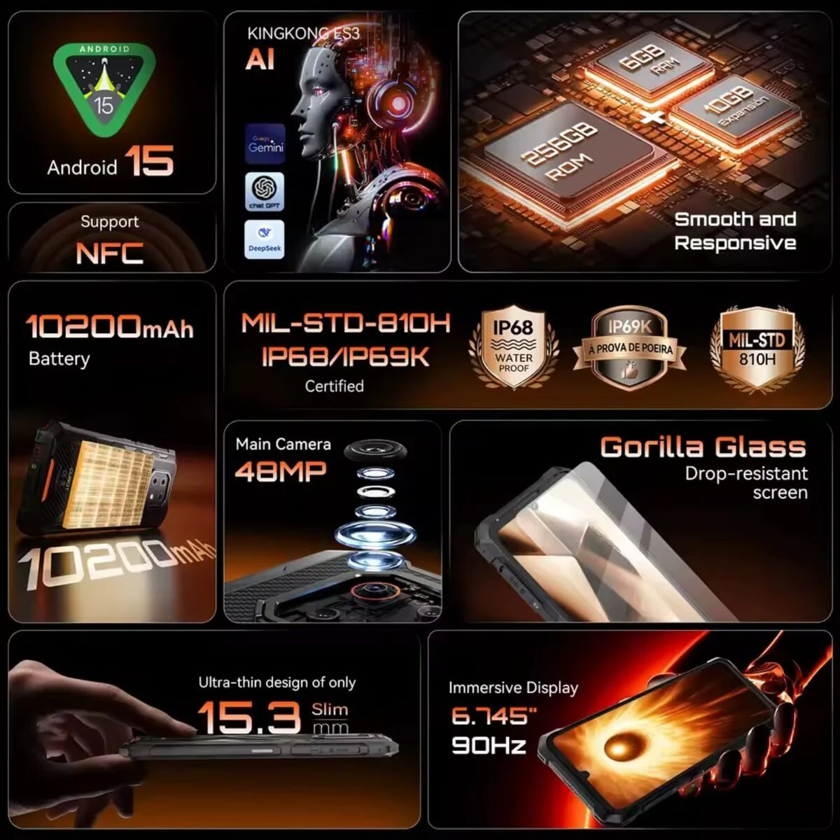 Smartphone Cubot CUBKKES3BLK 6 GB RAM 256 GB 6,75" - Image 7