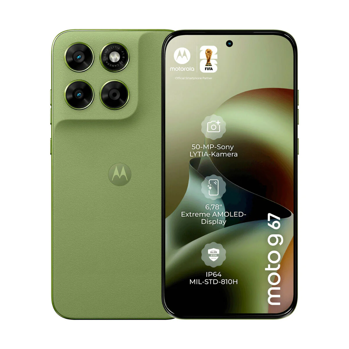 Smartphone Motorola Moto G67 5G 6,78" Octa Core mediatek dimensity 6300 4 GB RAM 128 GB Verde