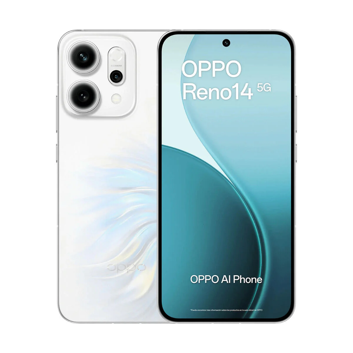 Smartphone Oppo Reno14 5G 6,59" Octa Core Mediatek Dimensity 8350 12 GB RAM 256 GB Blanco
