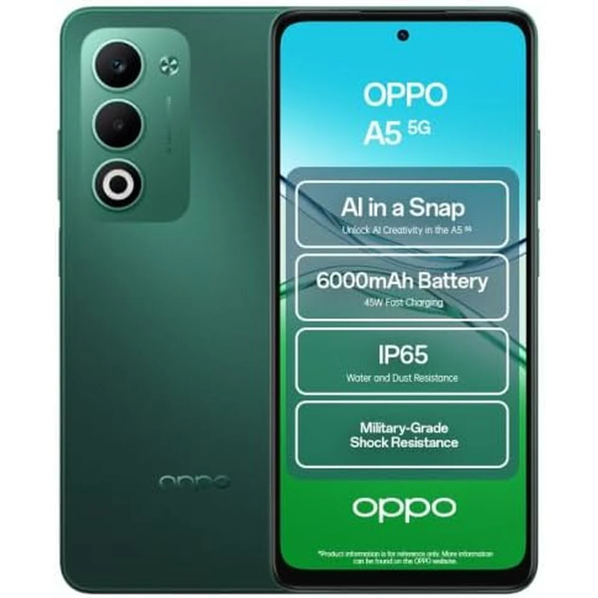 Smartphone Oppo A5 5G 6,67" Octa Core mediatek dimensity 6300 4 GB RAM 128 GB Verde - Image 6