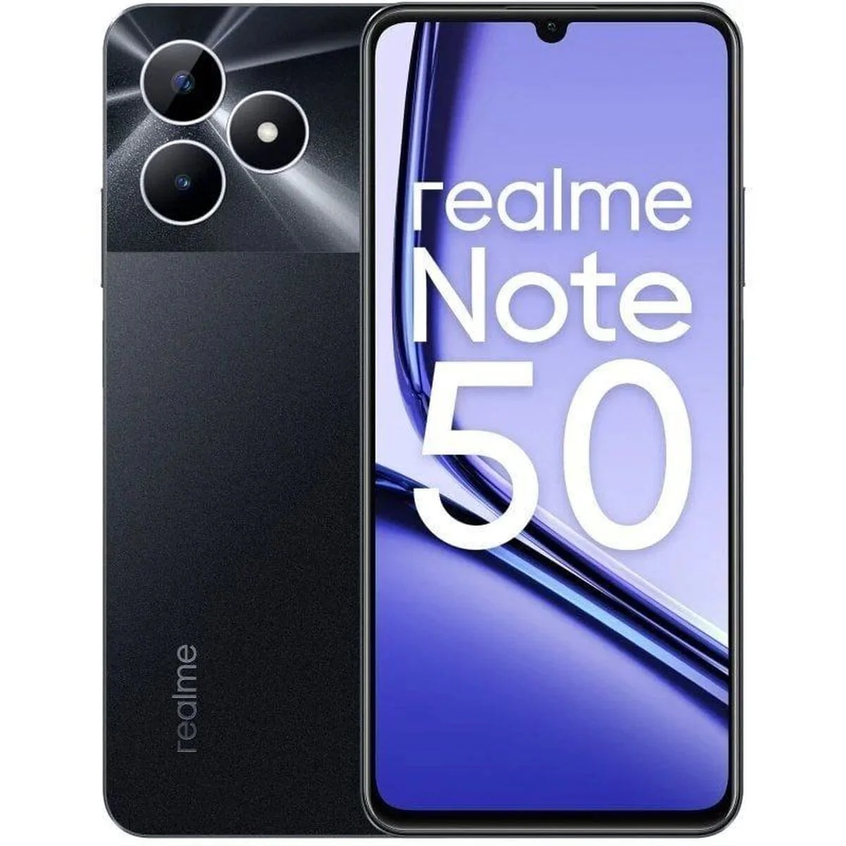 Smartphone Realme Note 50 6,7" Octa Core UNISOC T612 3 GB RAM 64 GB Negro