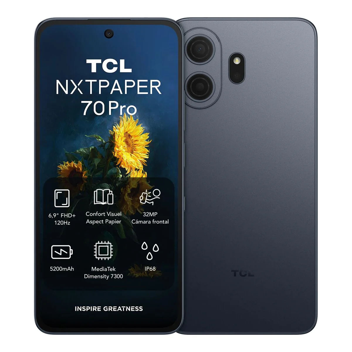 Smartphone TCL 70 PRO NXTPAPER 6,9" Octa Core Mediatek Dimensity 7300 8 GB RAM 256 GB Azul - Image 9