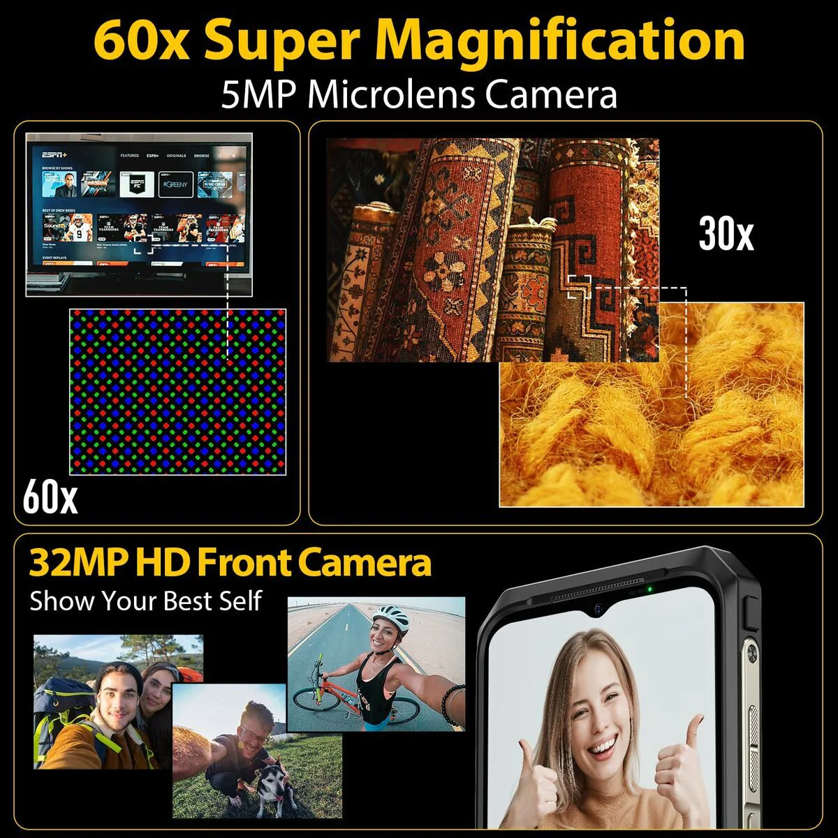 Smartphone Ulefone ARMOR 30 6,67" Mediatek Dimensity 700 12 GB RAM 512 GB Negro - Image 10