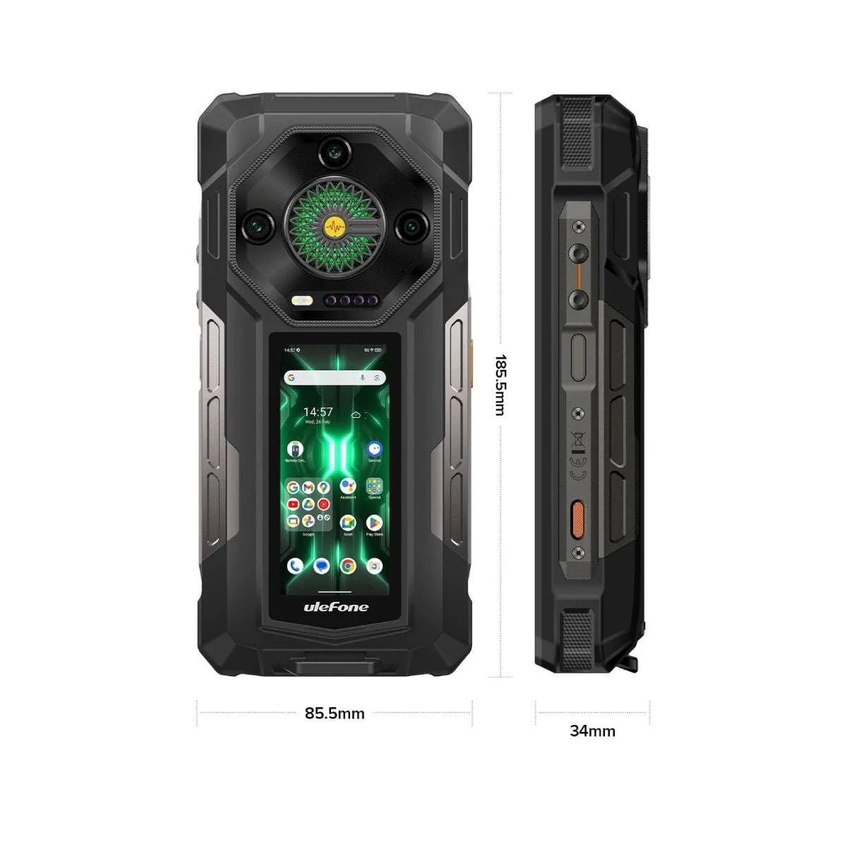 Smartphone Ulefone ARMOR 33 PRO 16 GB RAM 512 GB Negro - Image 8