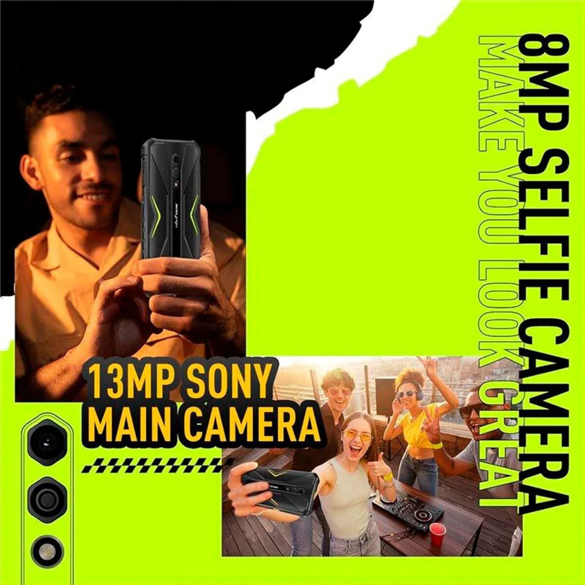Smartphone Ulefone Armor X12 5,45" MediaTek Helio A22 ARM Cortex-A35 3 GB RAM 32 GB Negro Verde - Image 8