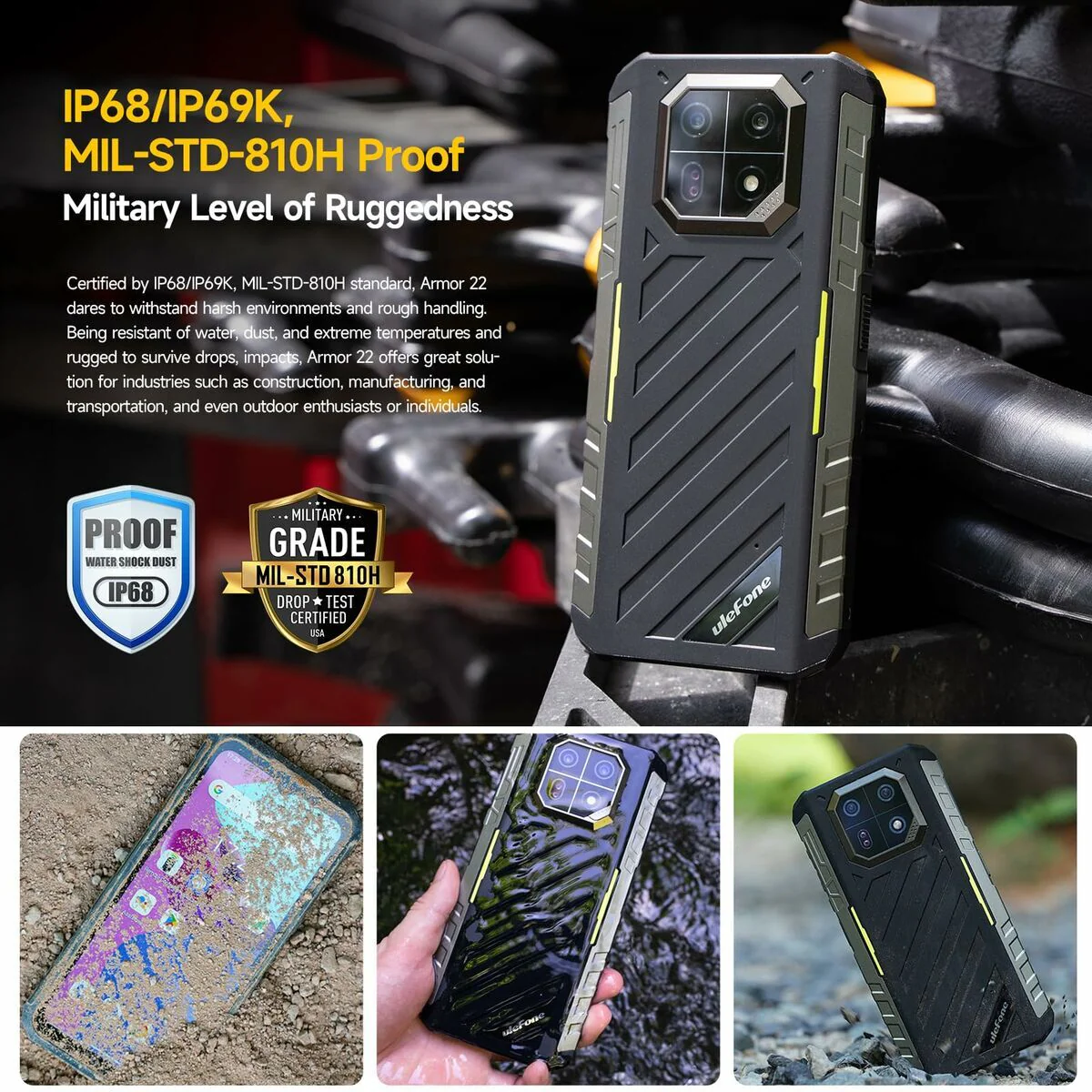 Smartphone Ulefone ARMOR X32 16 GB RAM 256 GB Negro - Image 5