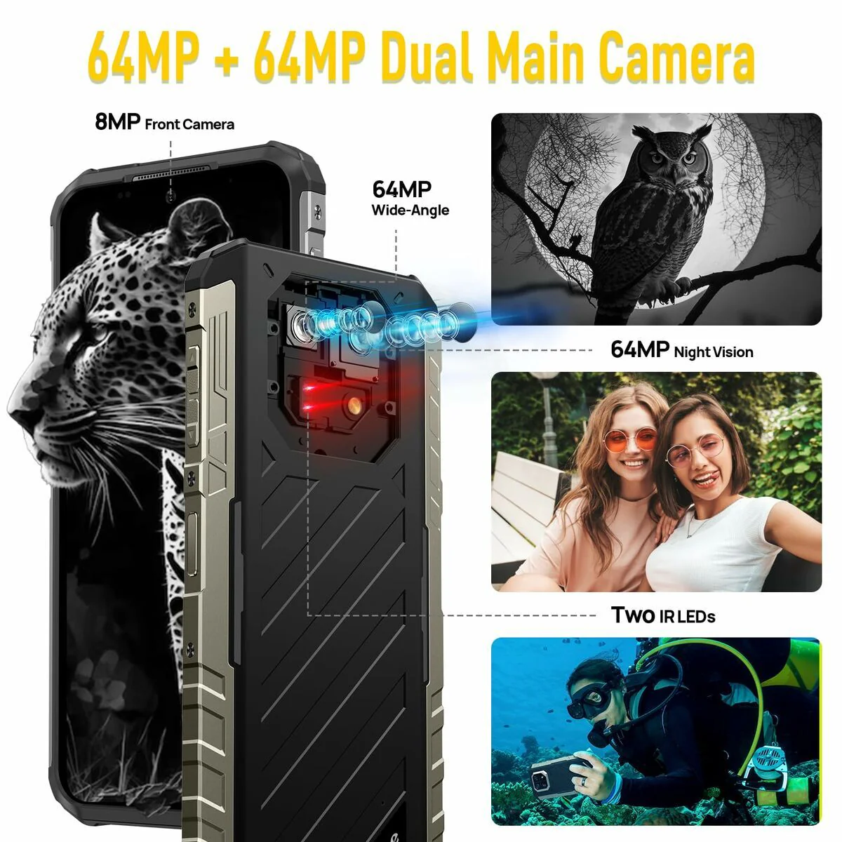 Smartphone Ulefone ARMOR X32 16 GB RAM 256 GB Negro - Image 7