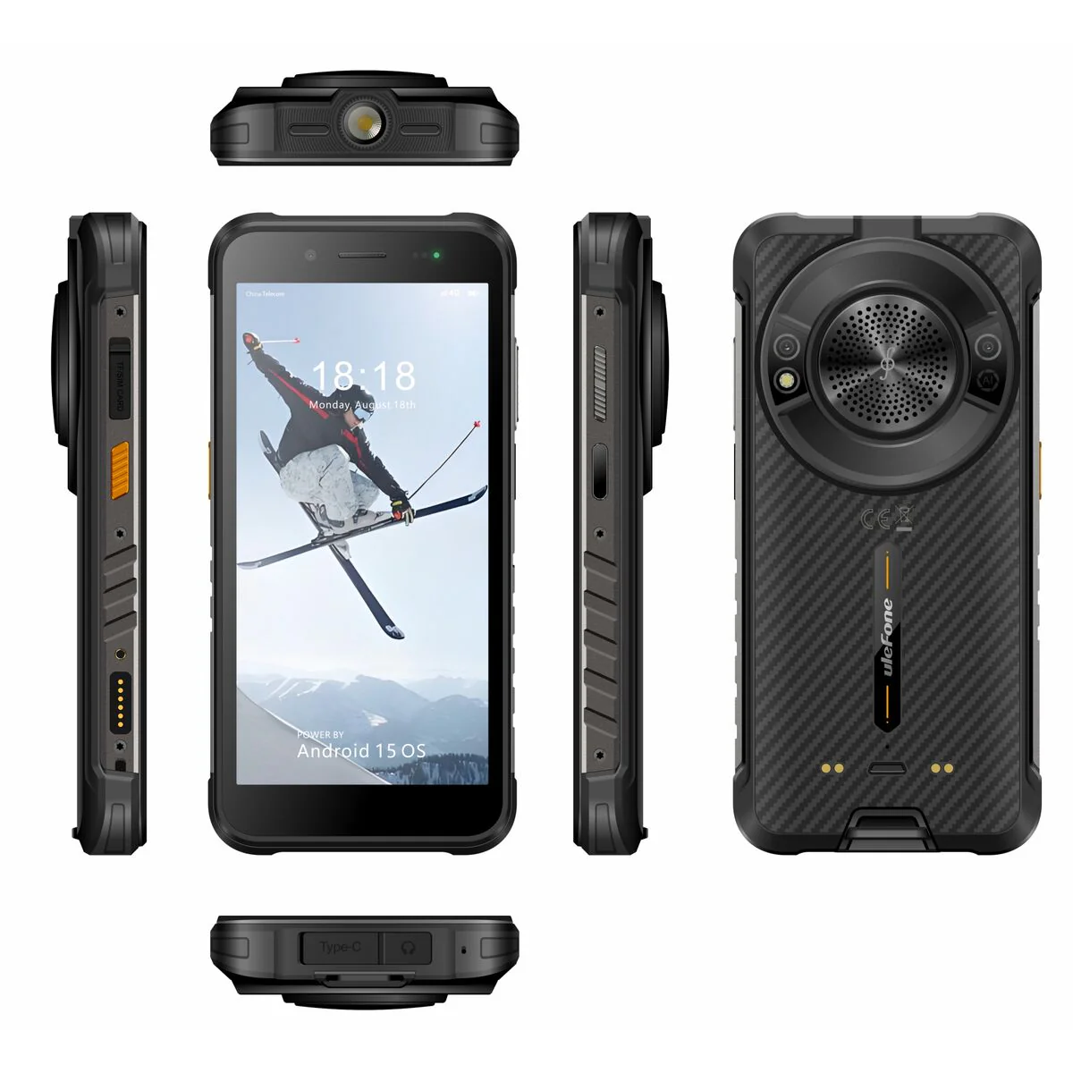 Smartphone Ulefone RUGKING 5,99" Unisoc 8 GB RAM 128 GB Black Brown - Image 2
