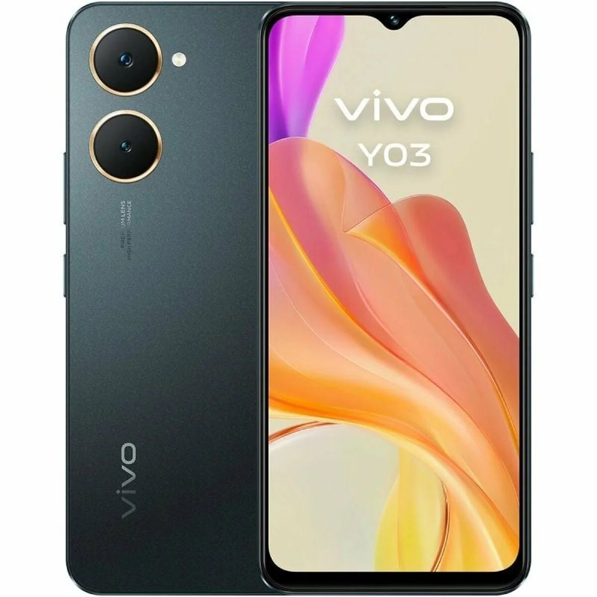 Smartphone Vivo Y03 6,56" Octa Core MediaTek Helio G85 4 GB RAM 128 GB Negro