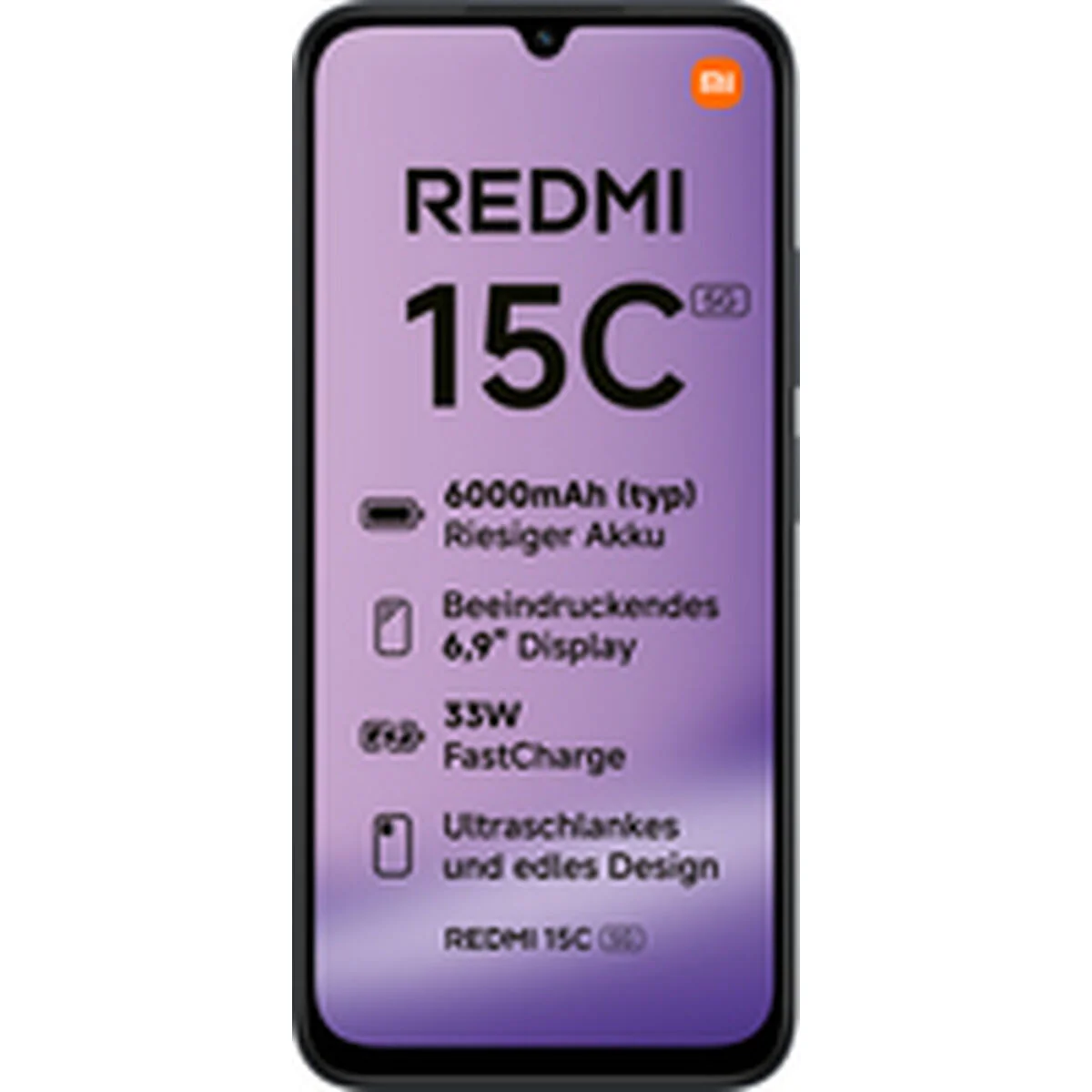 Smartphone Xiaomi Redmi 15C 6,9" Octa Core mediatek dimensity 6300 4 GB RAM 128 GB Negro - Image 9