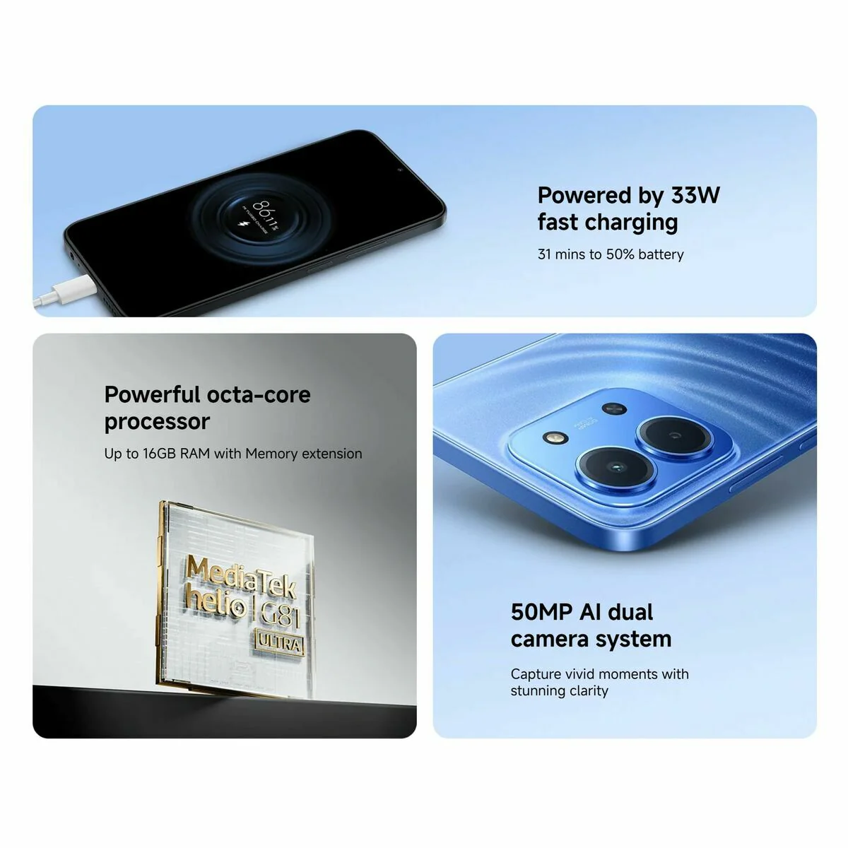 Smartphone Xiaomi Redmi 15C 6,9" Octa Core HELIO G99 ULTRA MediaTek Helio G81 MediaTek Dimensity 8500 Elite MediaTek Dimensity 9 - Image 6