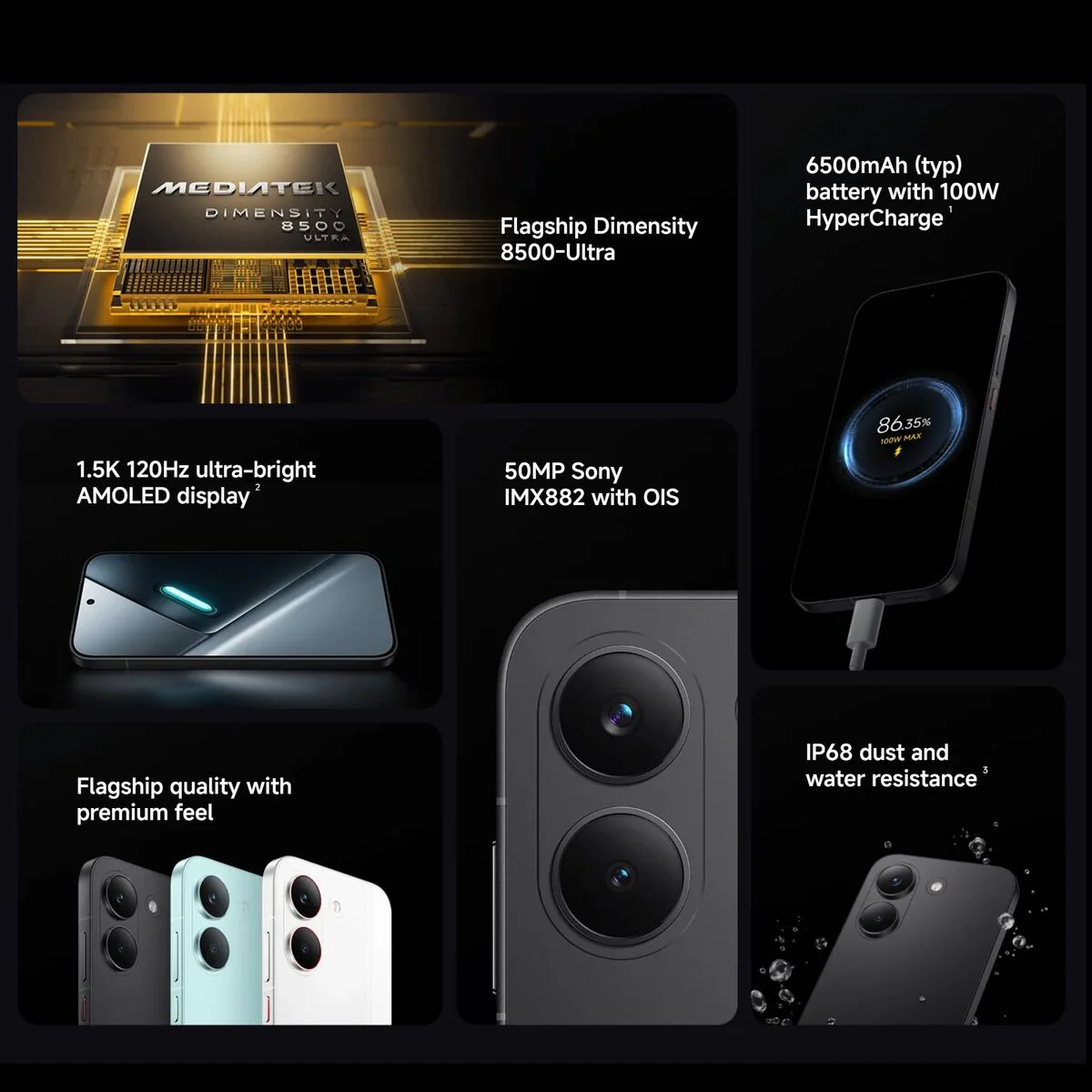 Smartphone Xiaomi X8 PRO 6,59" Octa Core Mediatek Dimensity 8500 8 GB RAM 256 GB Blanco - Image 8