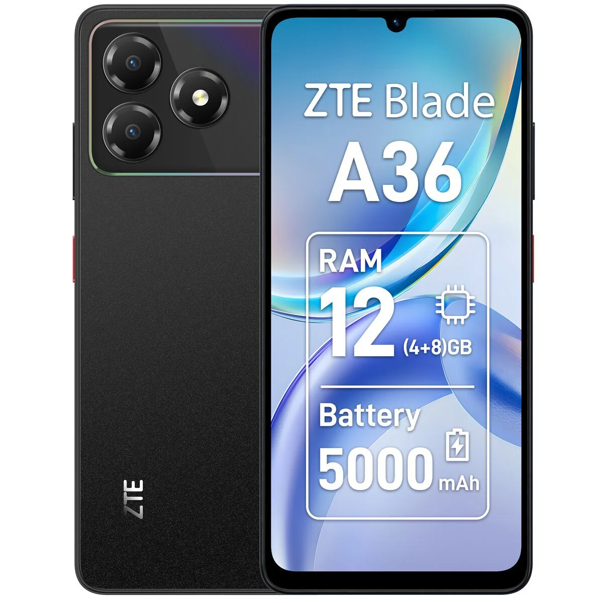 Smartphone ZTE BLADE A36 6,75" 64 GB Negro