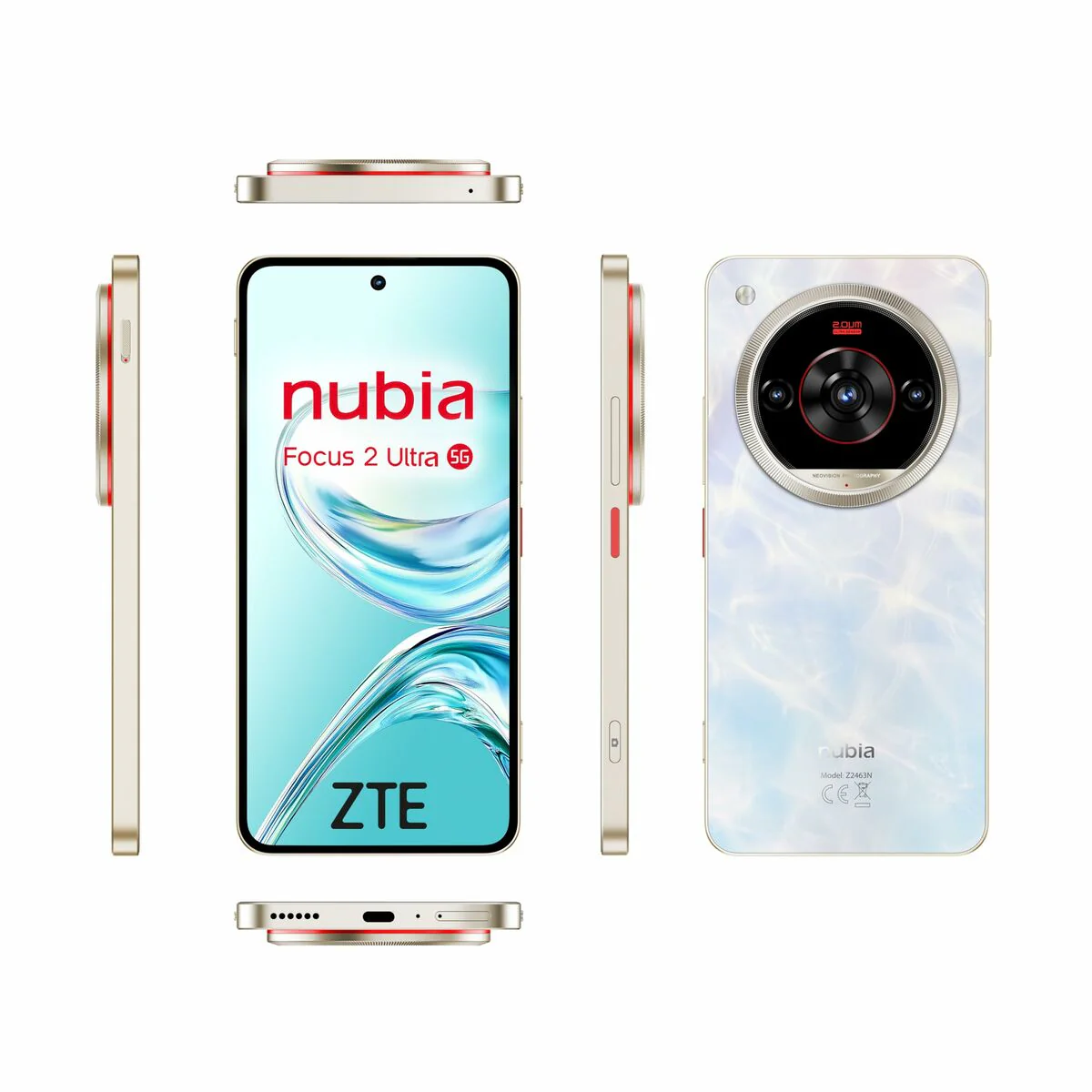 Smartphone ZTE Nubia Focus 2 Ultra 6,8" Octa Core Unisoc T760 8 GB RAM 512 GB Blanco - Image 9