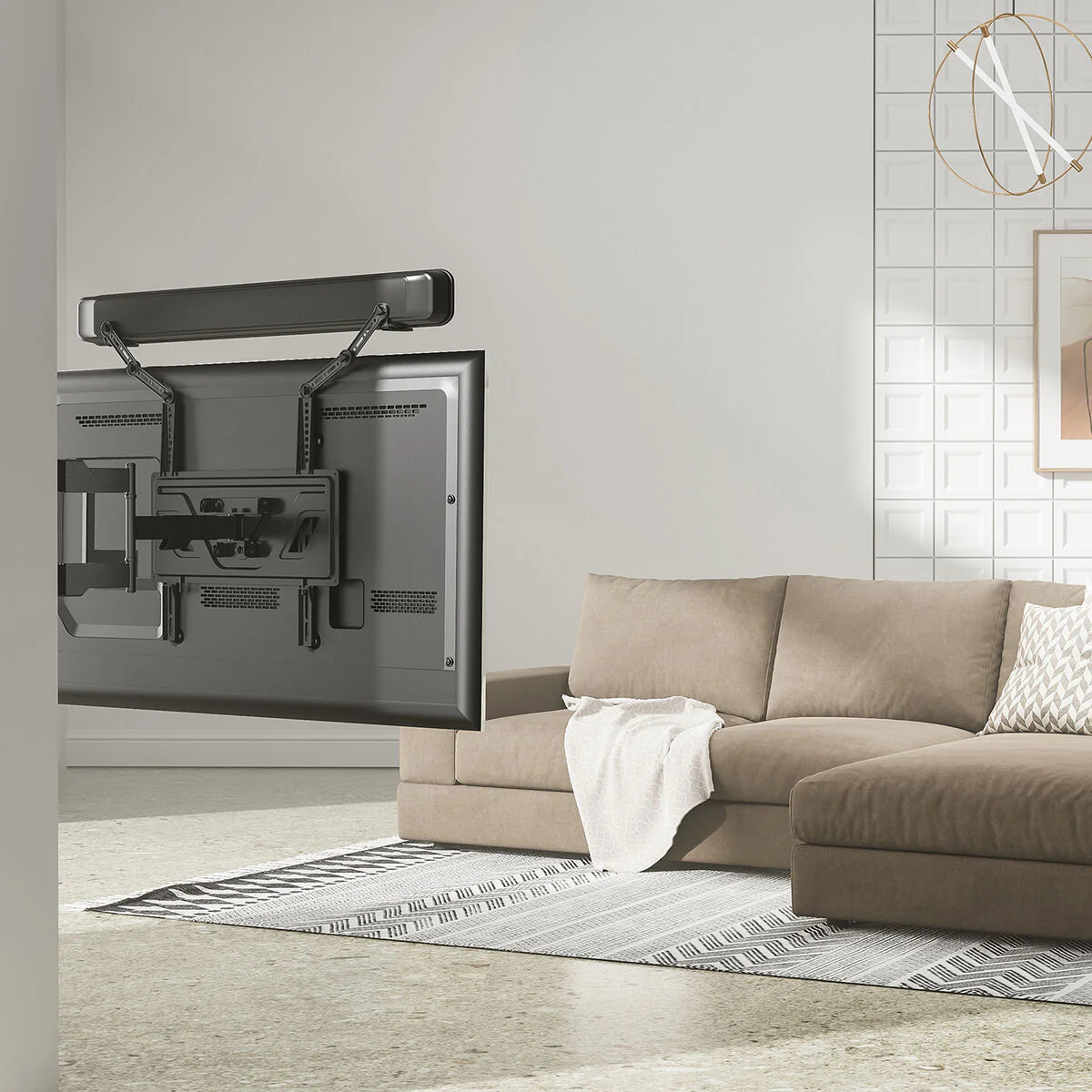 Soporte ajustable Aisens SPK04U-377 Negro - Image 5