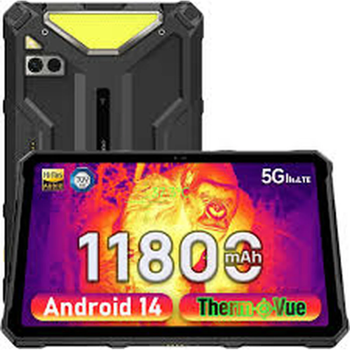 Tablet Ulefone ARMOR PAD 4 ULTRA THERMAL VERSION Qualcomm Snapdragon 7 Gen 3 8 GB RAM 256 GB Negro