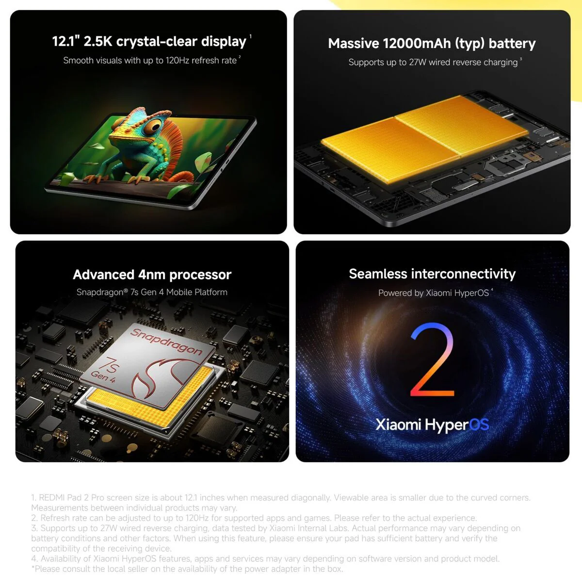 Tablet Xiaomi Redmi Pad 2 Pro 12,1" Octa Core Qualcomm Snapdragon 7s Gen 4 6 GB RAM 128 GB Púrpura - Image 6