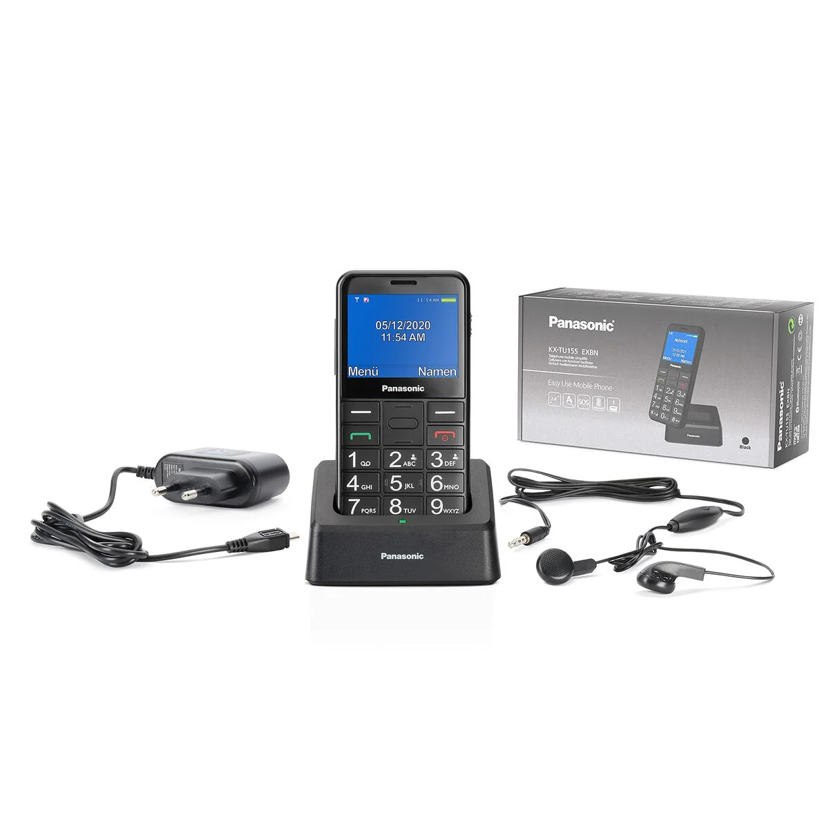 Teléfono Móvil Panasonic KX-TU155EXBN 2,4" Negro - Image 9