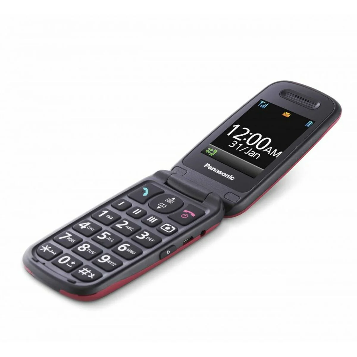 Teléfono Móvil Panasonic KX-TU446EXR Rojo Granate - Image 6
